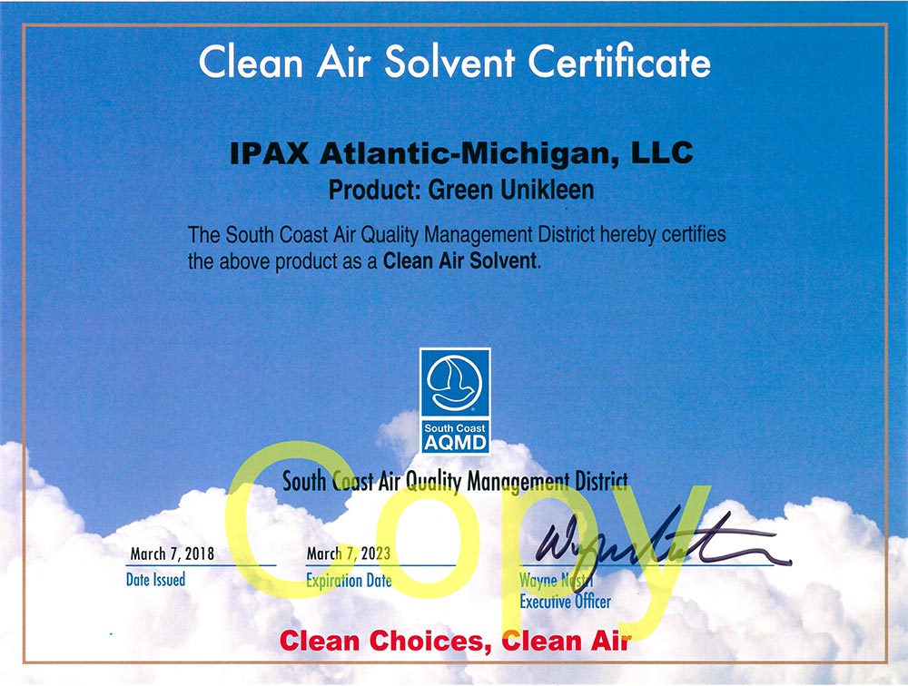 clean air solvent