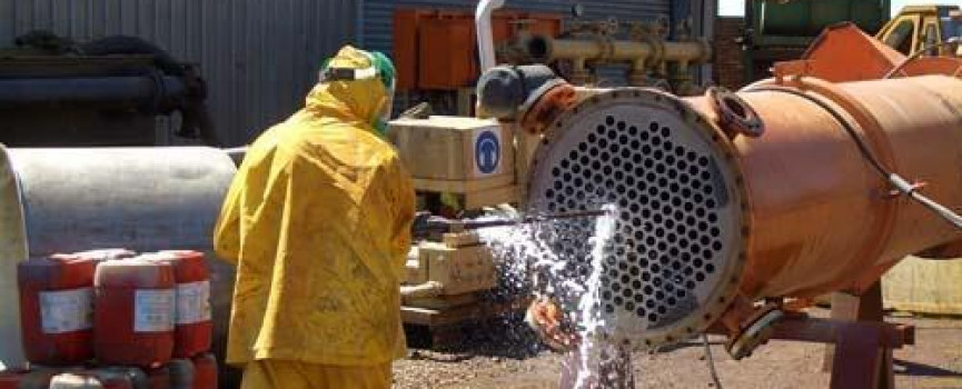 Cleaning the heat exchange equipment